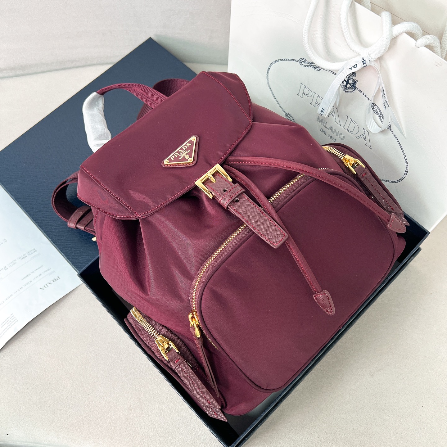 프라다 리나일론 백팩 1BZ081 24.5x29x12cm