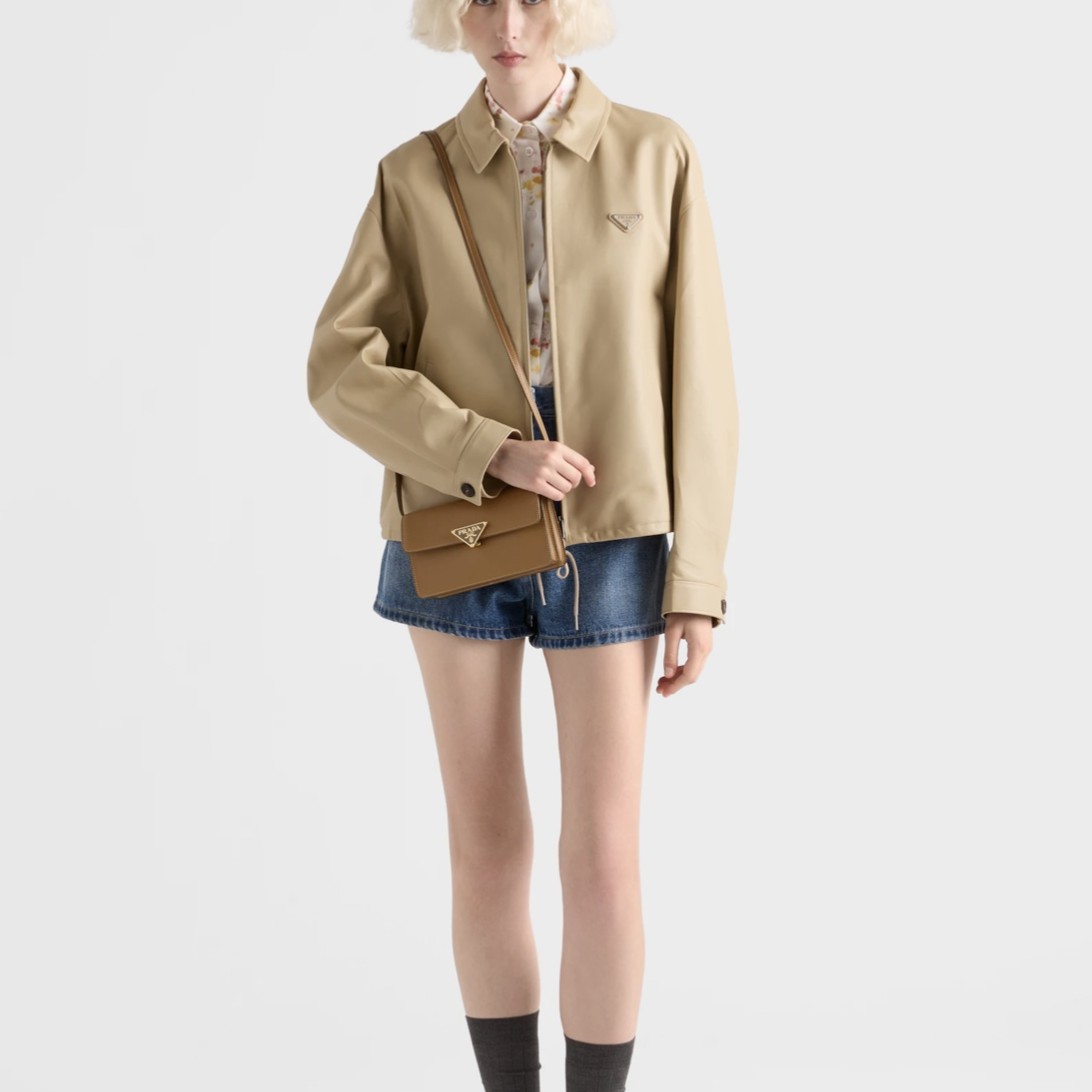 프라다 엠블럼 플랩 미니 백 1BD386 24.5x18.5x11cm