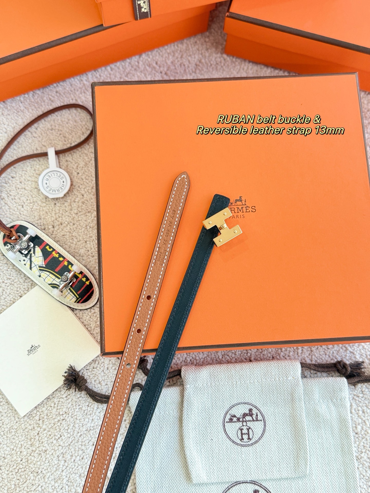 Hermes- RUBAN  BELT 13mm