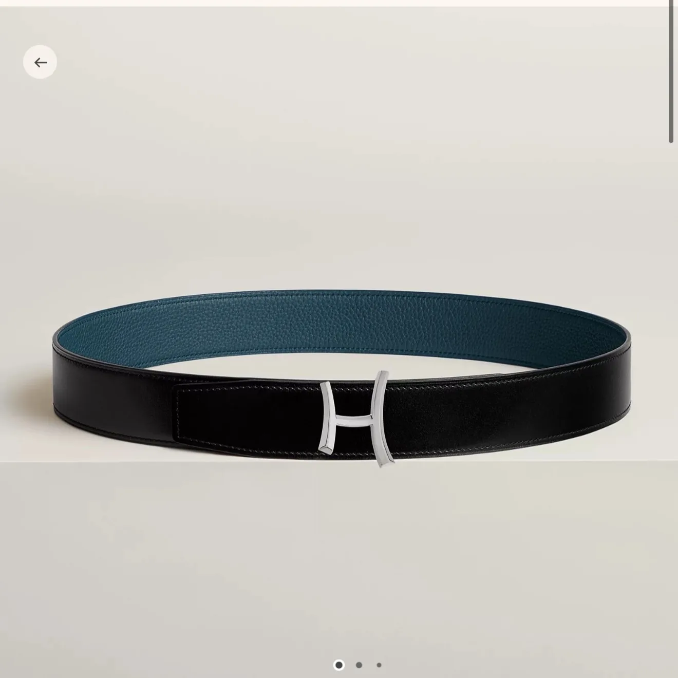 Hermes-브러쉬 처리된 페르마브라스벨트 38mm