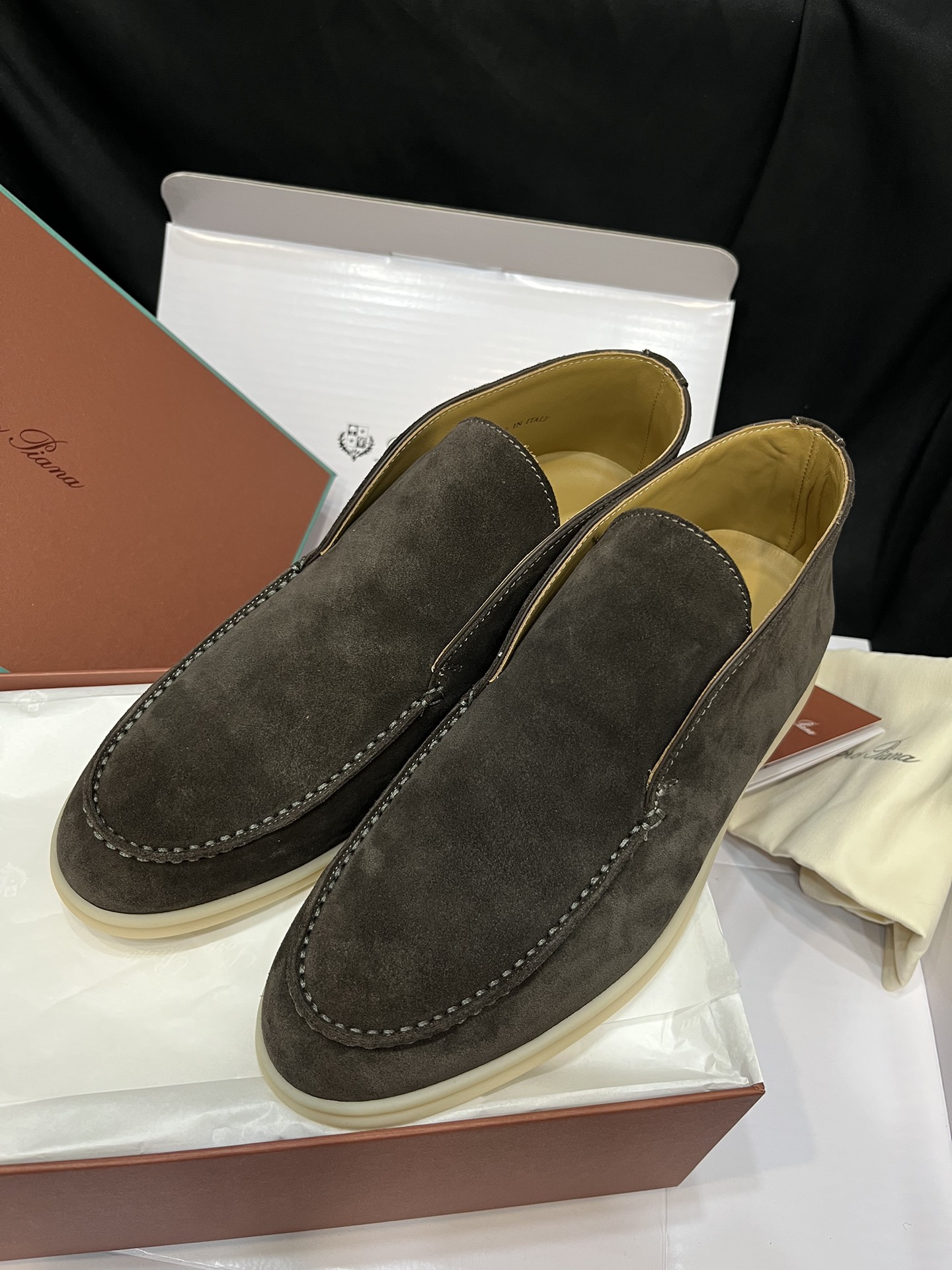 Loro Piana - Open Walk suede ankle boots