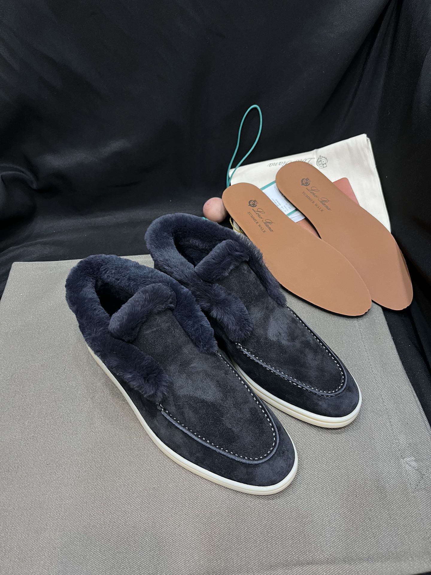 Loro Piana - Santoni Suede ankle boots