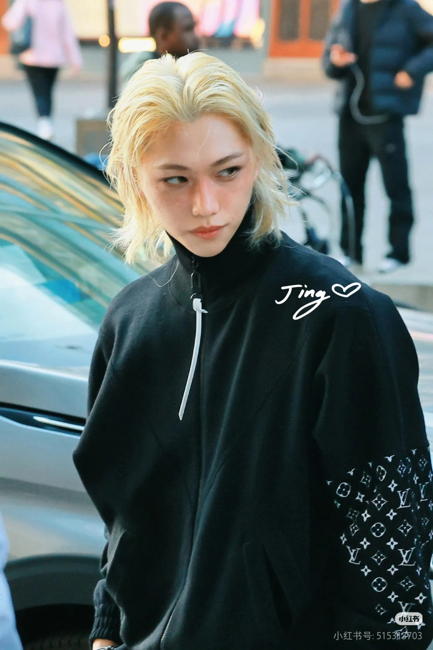 1AHIRY  모노그램 액센트 니트 재킷