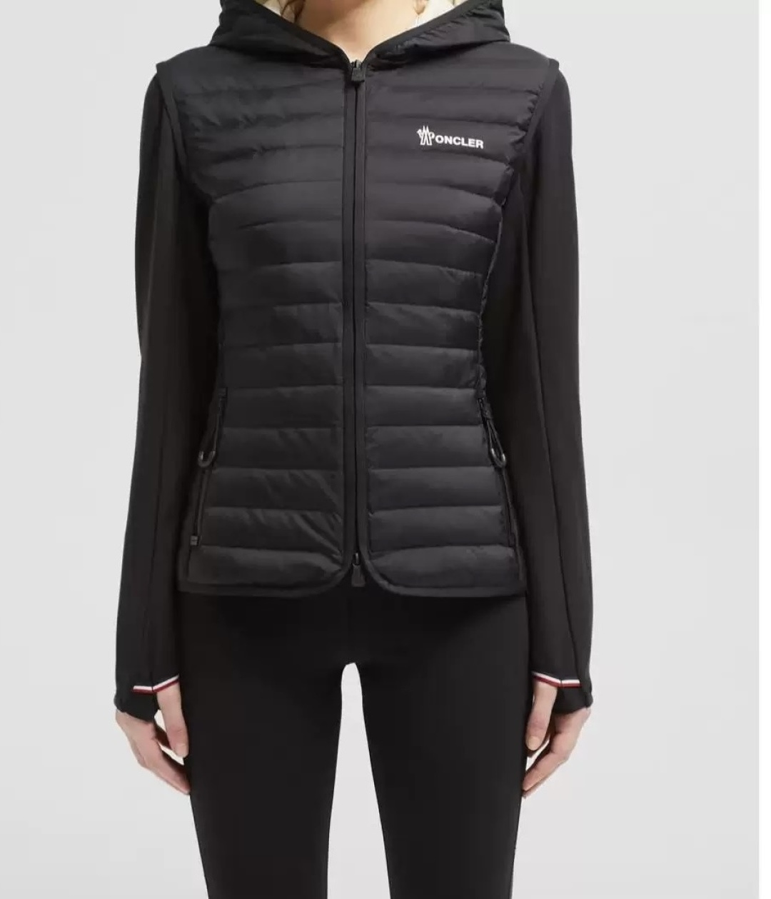 몽클레르 패딩 집업 코튼 후드