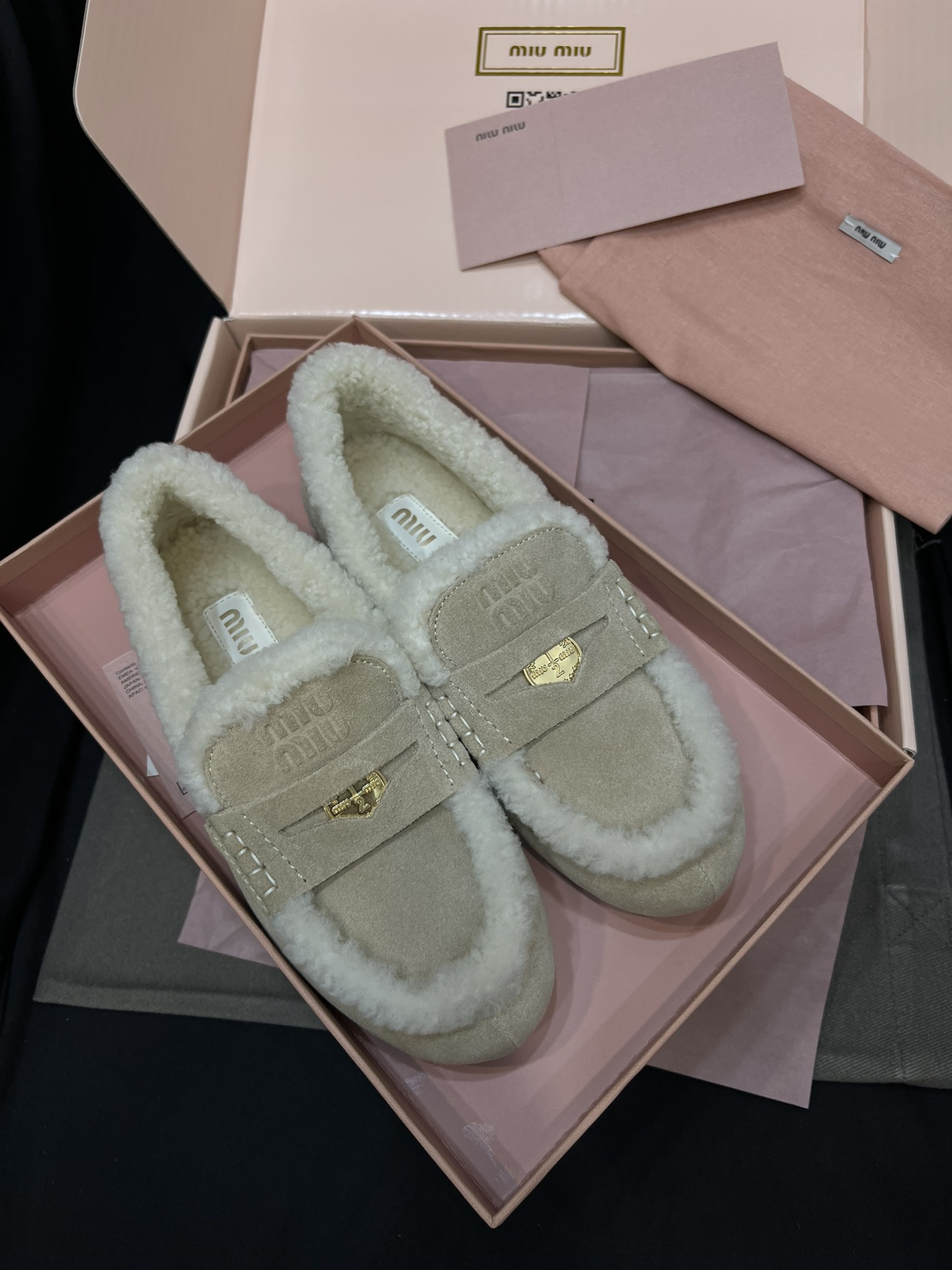 Miu Miu Suede loafers