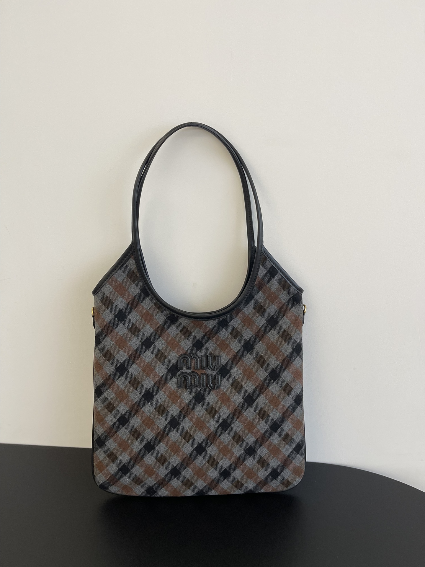 미우 미우 아이비 체크 백