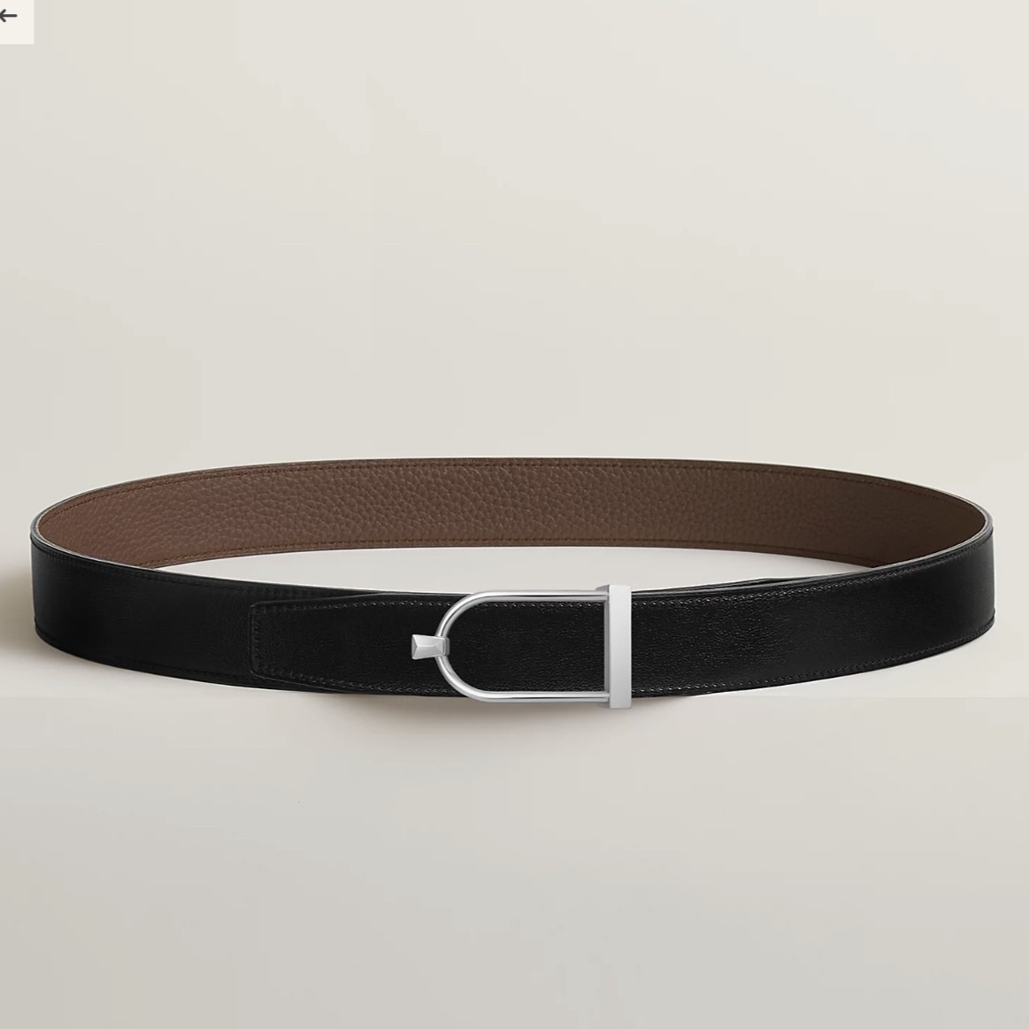 Ecrin 벨트 버클 & 리버서블 가죽 스트랩 32mm