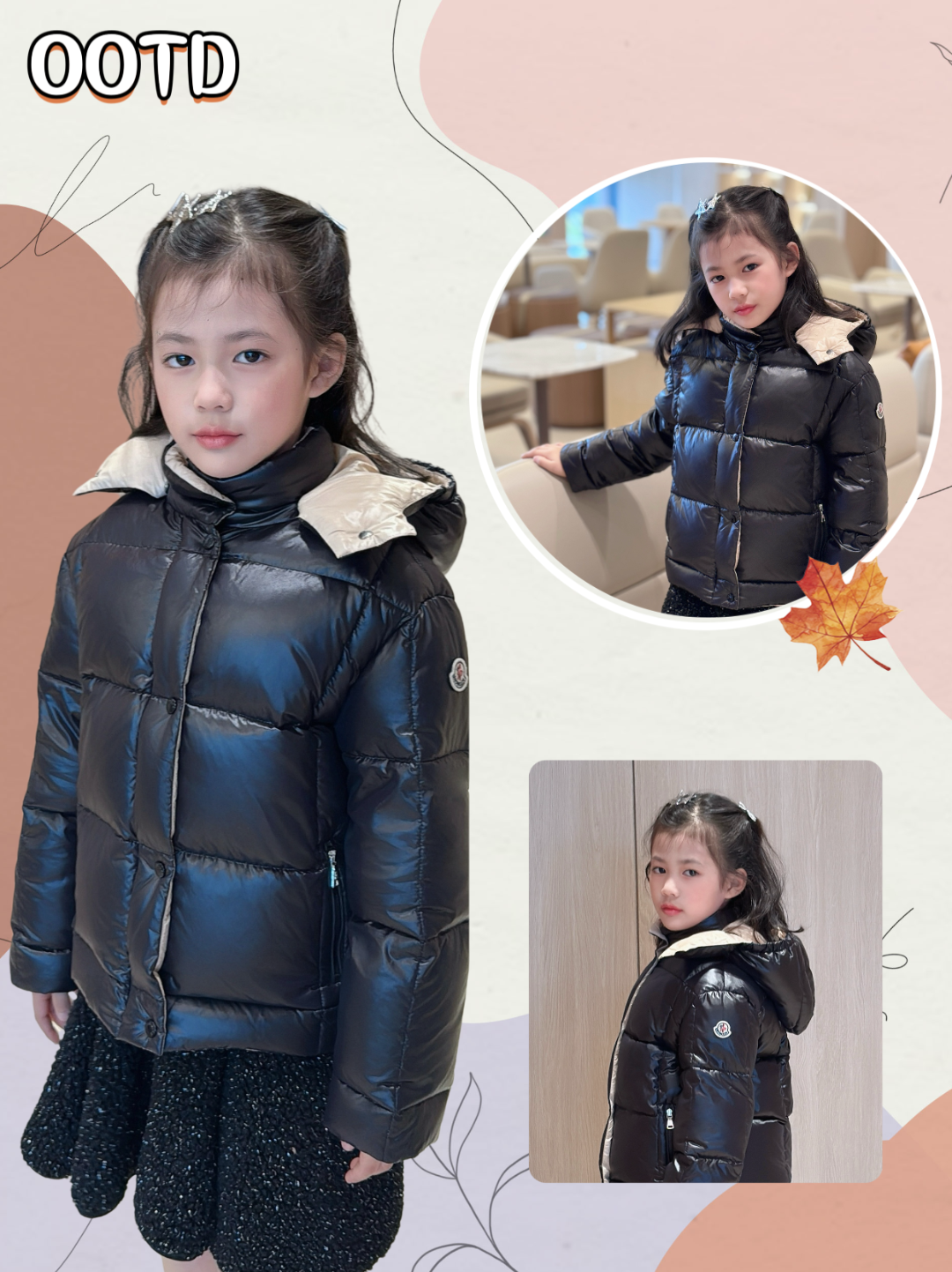 몽클레어  Enfan 퀼팅 다운 재킷