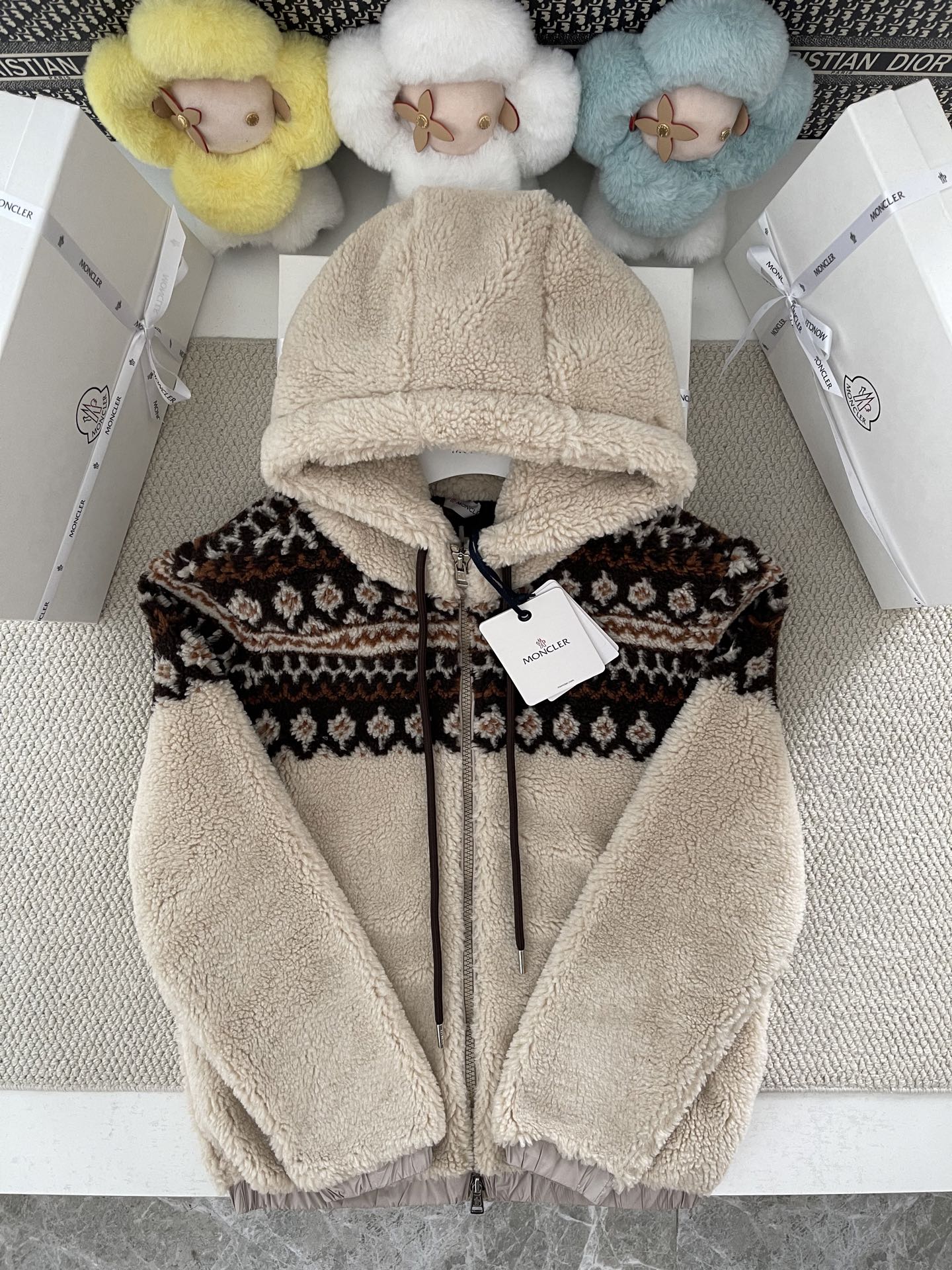 Moncler 시어링 자카드 재킷｜남녀공용