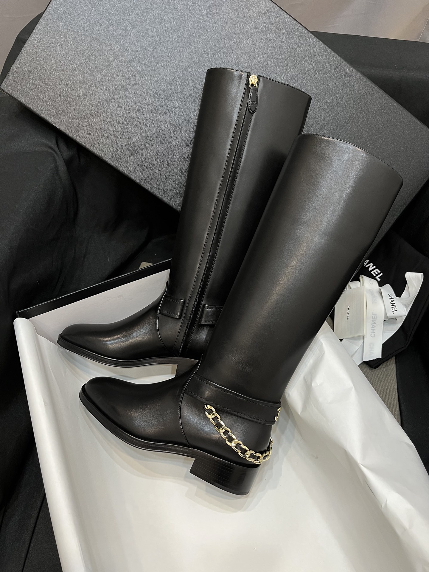 샤* 체인 라이더 롱부츠  G39171