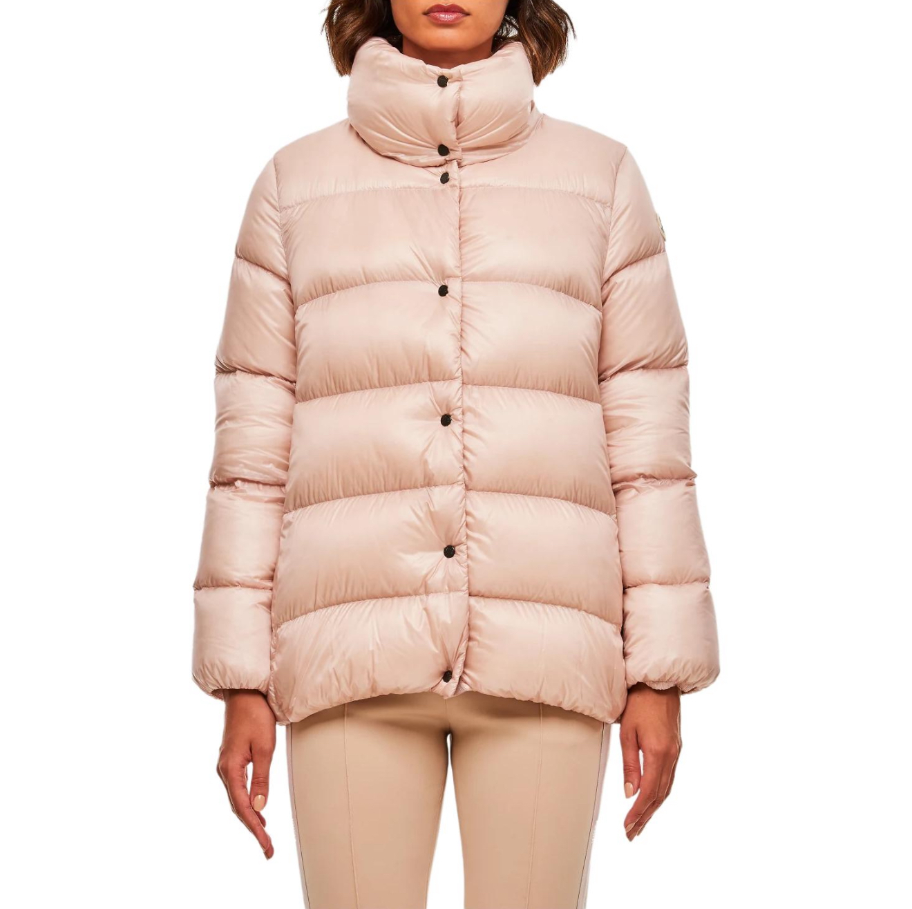 몽클레어 COCHEVIS 로고 패치 하이넥 패딩자켓