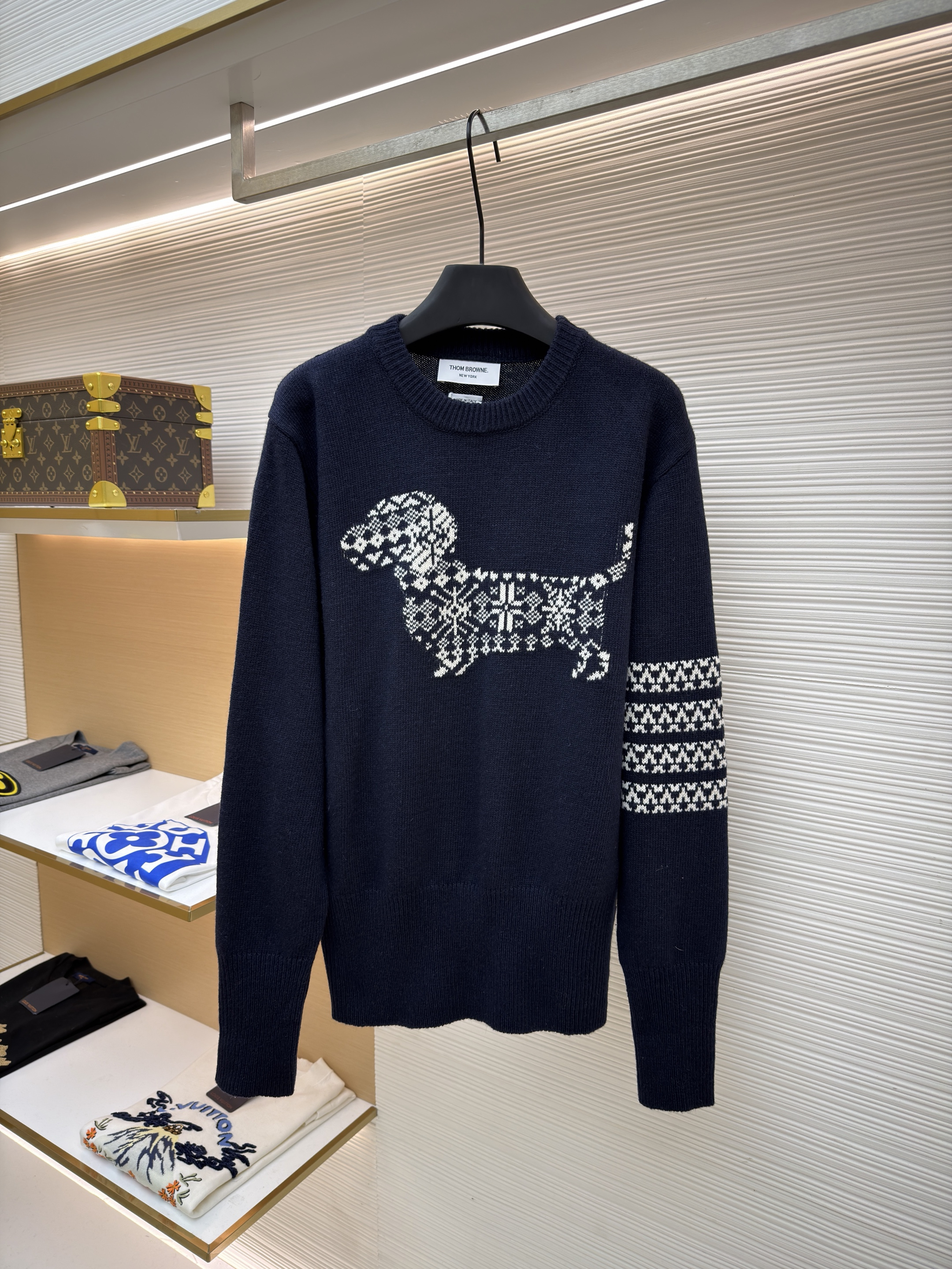 메리노 울 홀리데이 헥터 4-바 풀오버