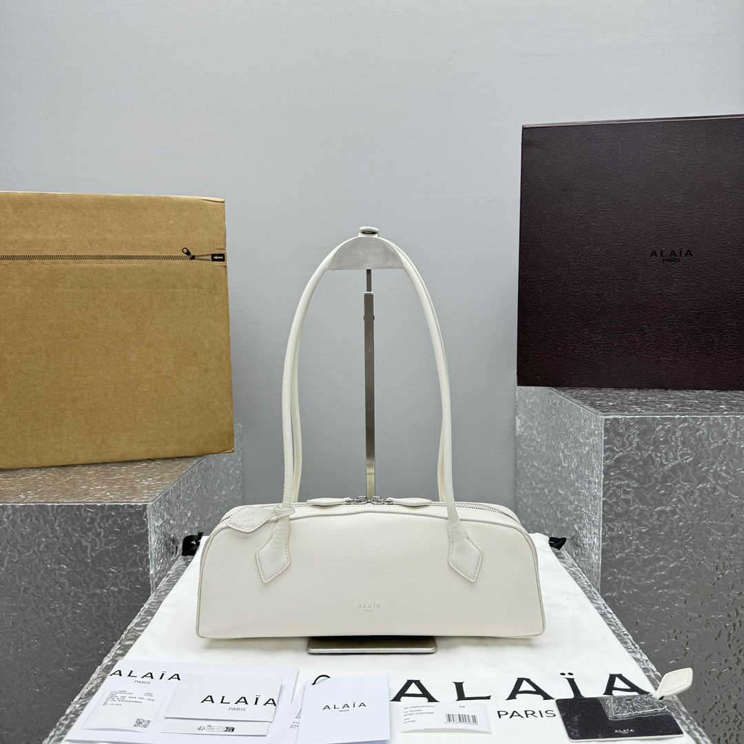 Alaia 알라이아Le Teckel 레더 숄더 백 33x10x11cm