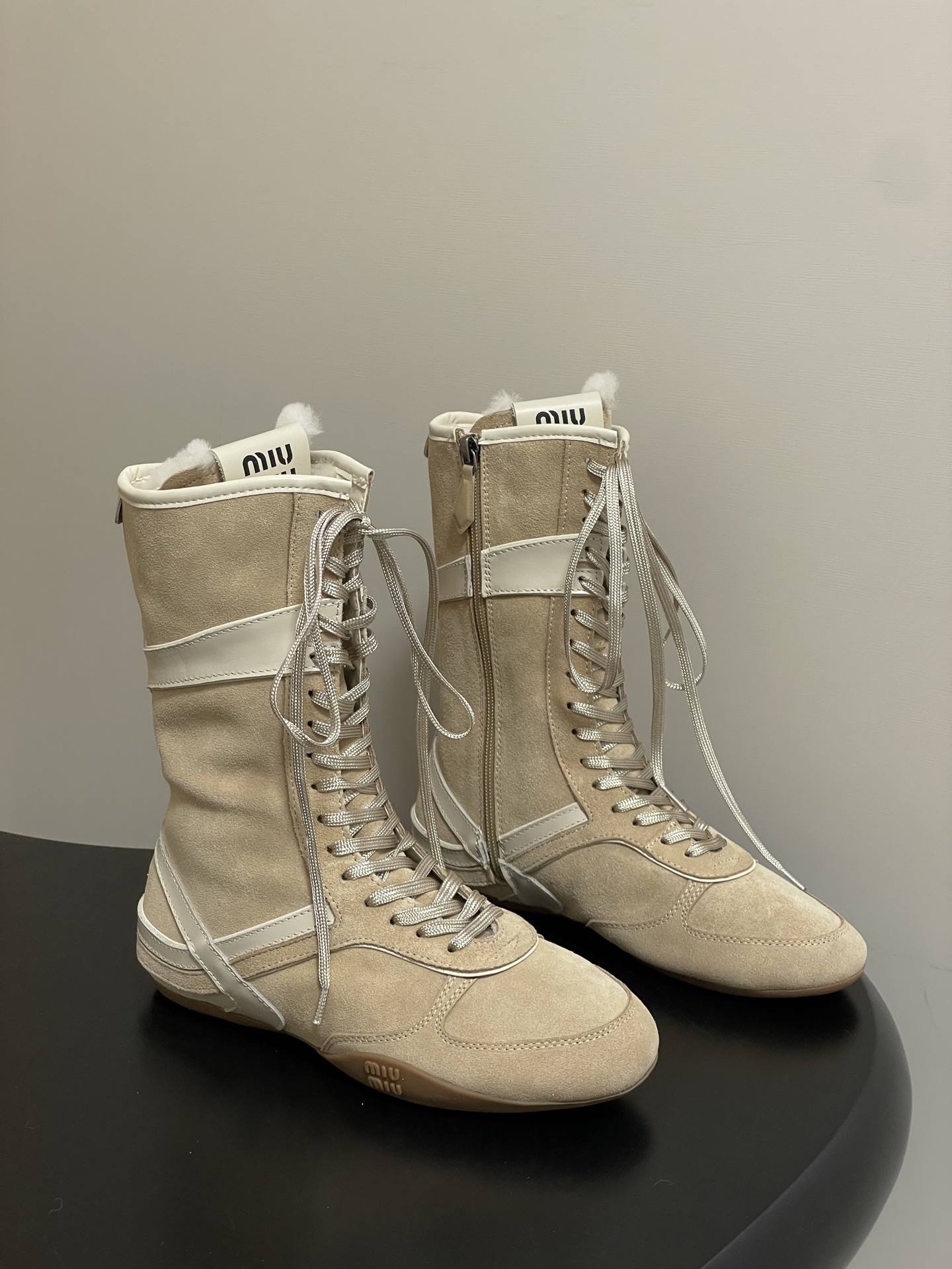miumiu  25 FW Gymnasium 복서 부츠