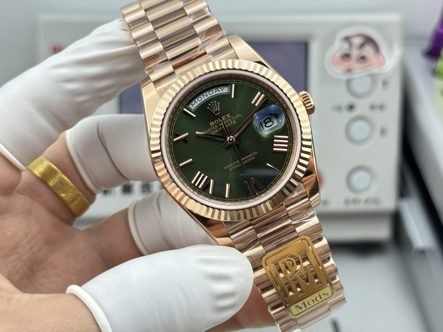 PPM l 단동3255 세라믹튜브 포함 l 40 l  데이데이트 Day-date 209g