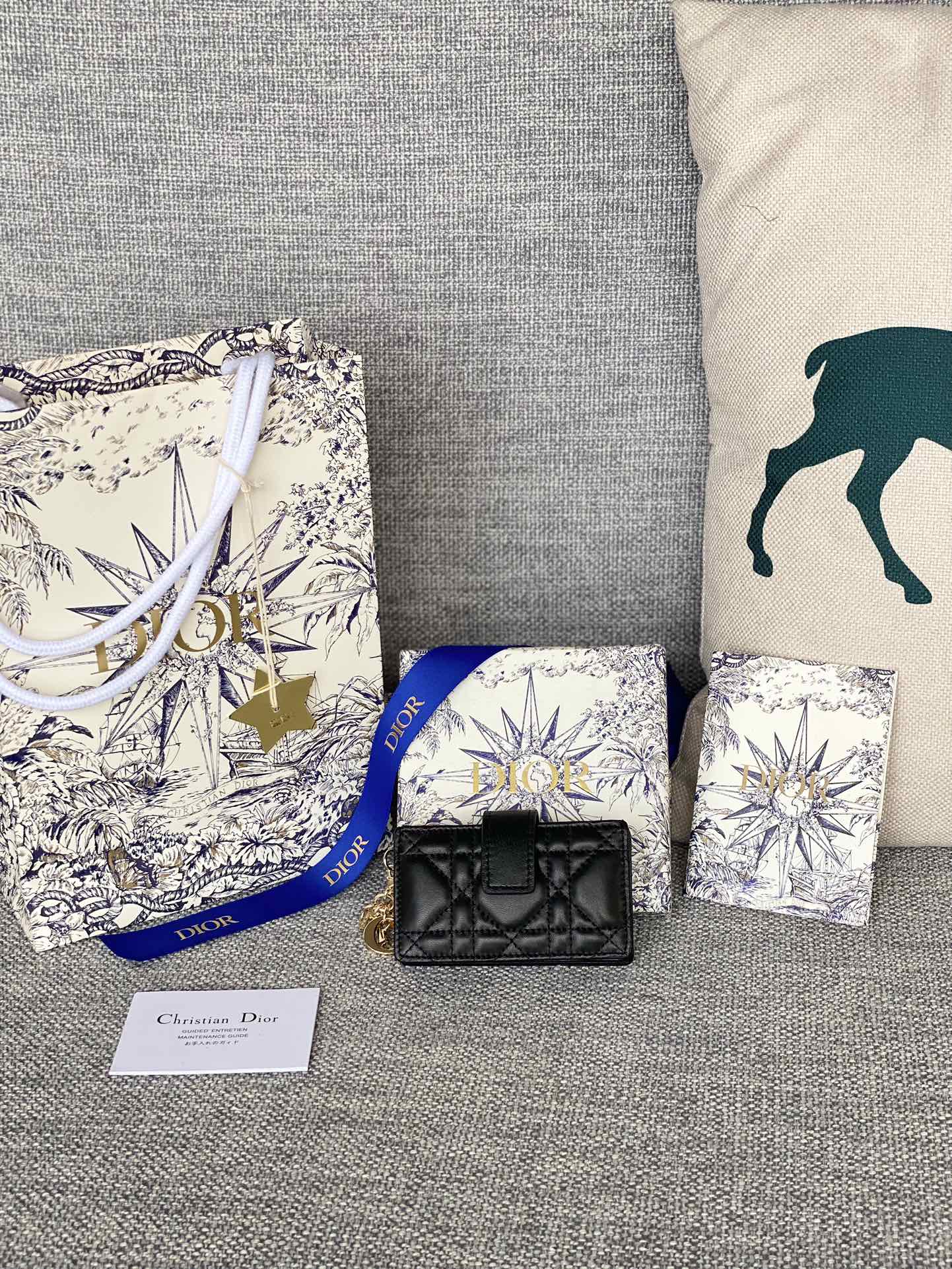 Lady Dior Jasmine 카드 지갑