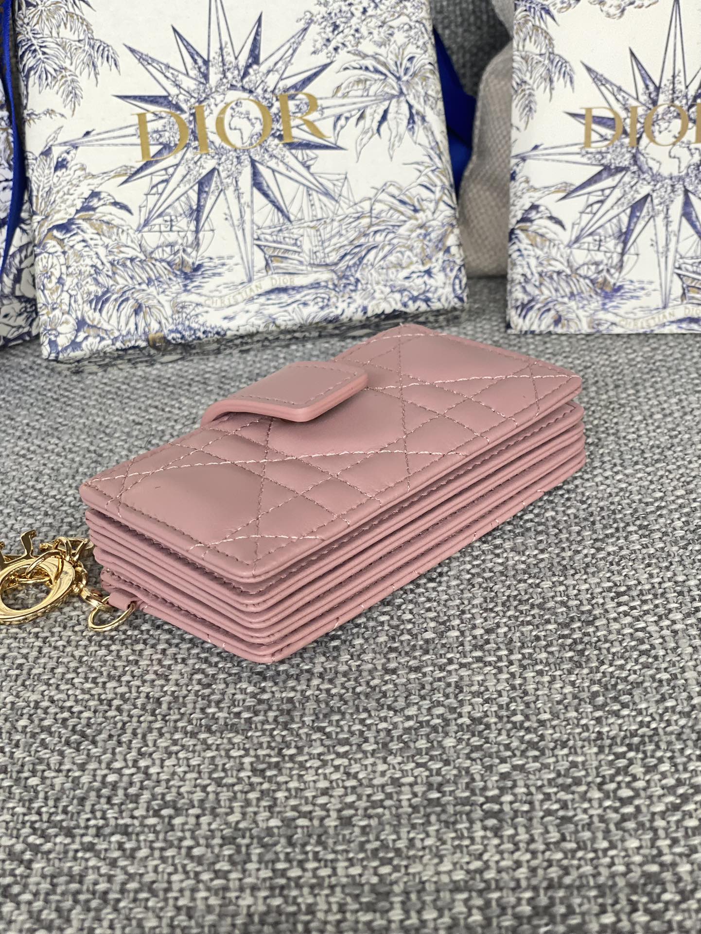 Lady Dior Jasmine 카드 지갑