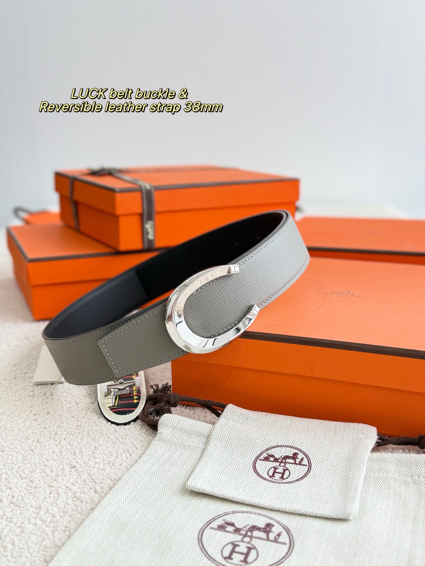 에르메스 Luck 벨트  3.8cm