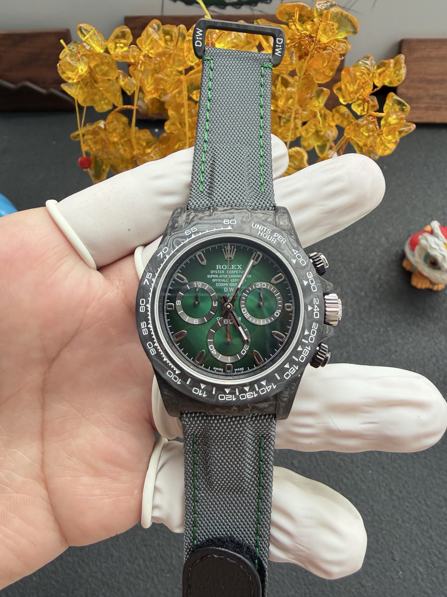 N6 l 4130 l 40mm l 롤렉스 DIW 개조 카본 파이버 데이토나