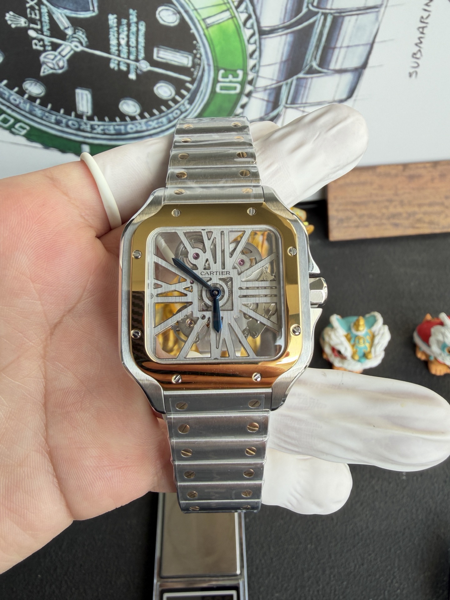 RICH l 9611MC l 39.8mm l 카르티에 산토스 WHSA0015