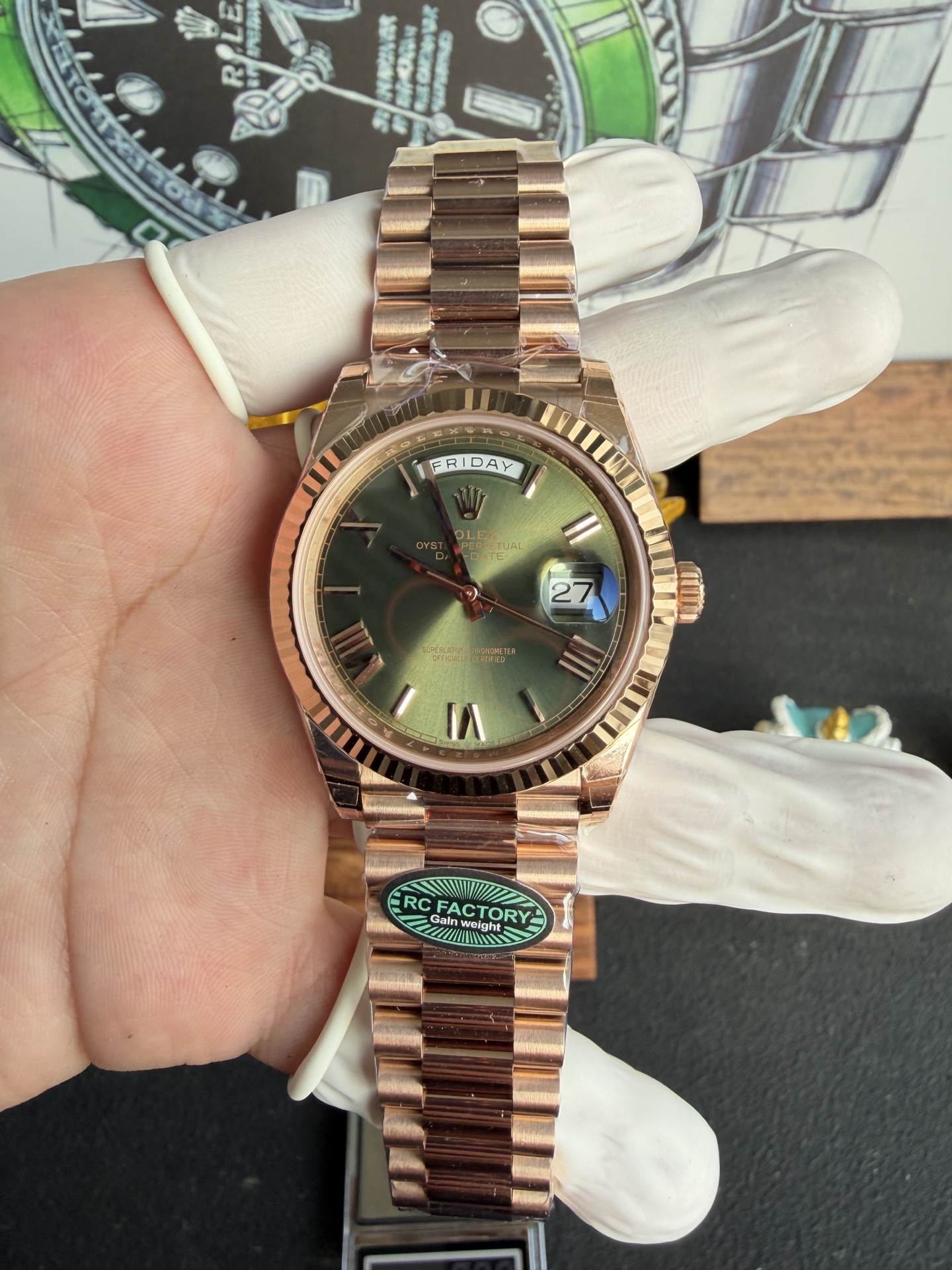 RC l 3255 l 40mm l 데이데이트 Day-date 210g