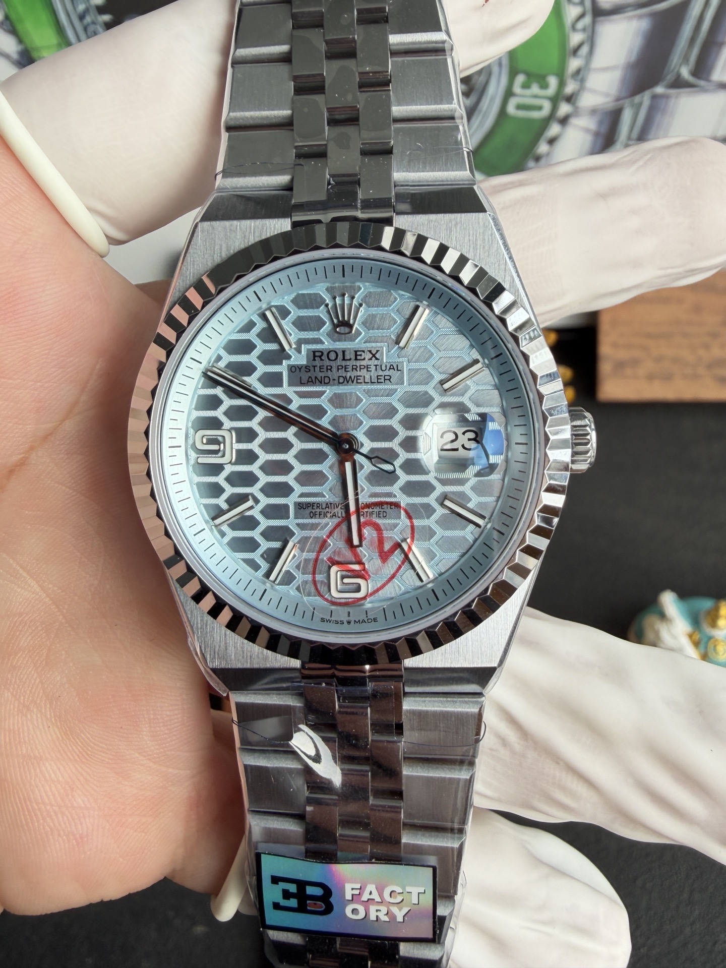 BV2 l Cal.7135 l 40mm l  롤렉스 Land-Dweller 127336-0001 172g