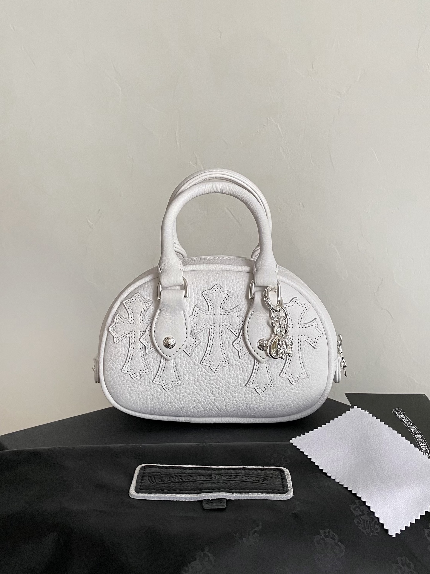 Chrome Hearts Cemetery Cross Tiny Gym Bag 20×22×8cm