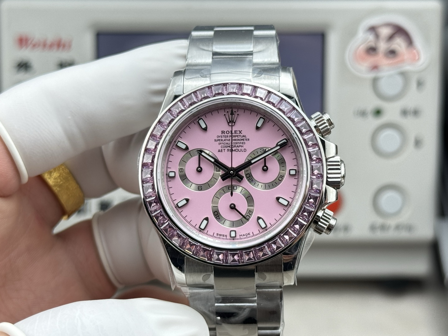 HEH l 4801/4130 l 40mm l 롤렉스 데이토나  개조 맞춤형 합성 다이아몬드