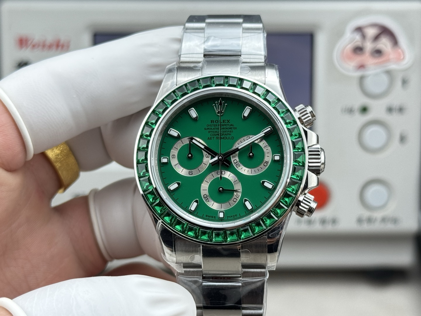 HEH l 4801/4130 l 40mm l 롤렉스 데이토나  개조 맞춤형 합성 다이아몬드