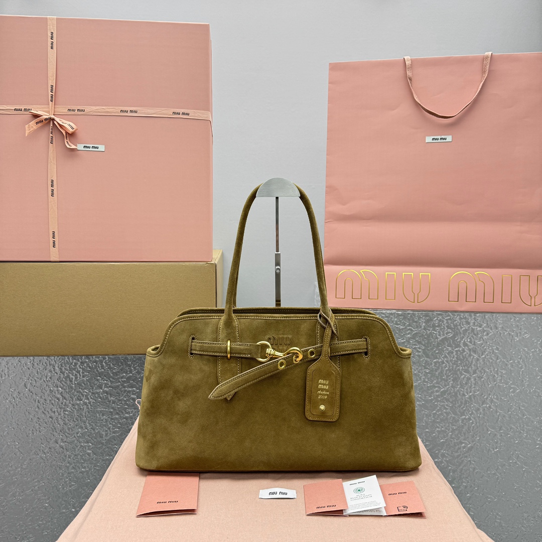 미우 미우 Aventure suede bag  44.5x 24 x14cm